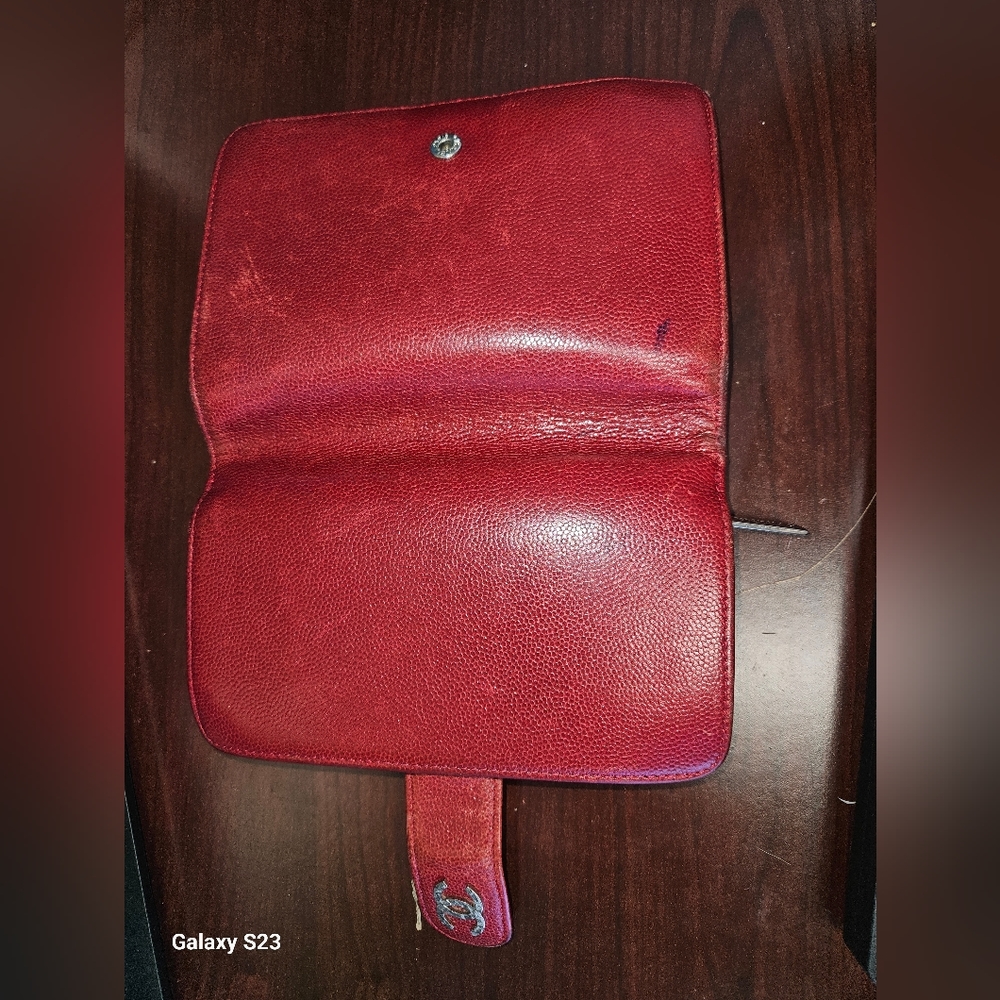 Authentic Chanel Caviar French Wallet